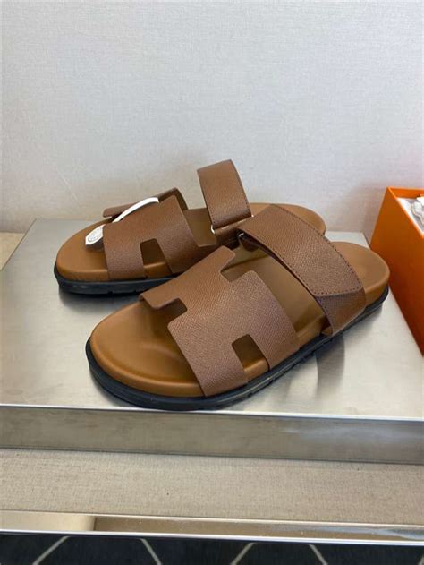 hermes dark brown sandals|hermes chypre sandals women's.